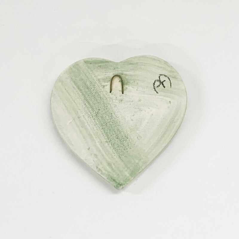 Borrowed Earth Kowhaiwhai Heart Small - Whanau Dark Green image number 1